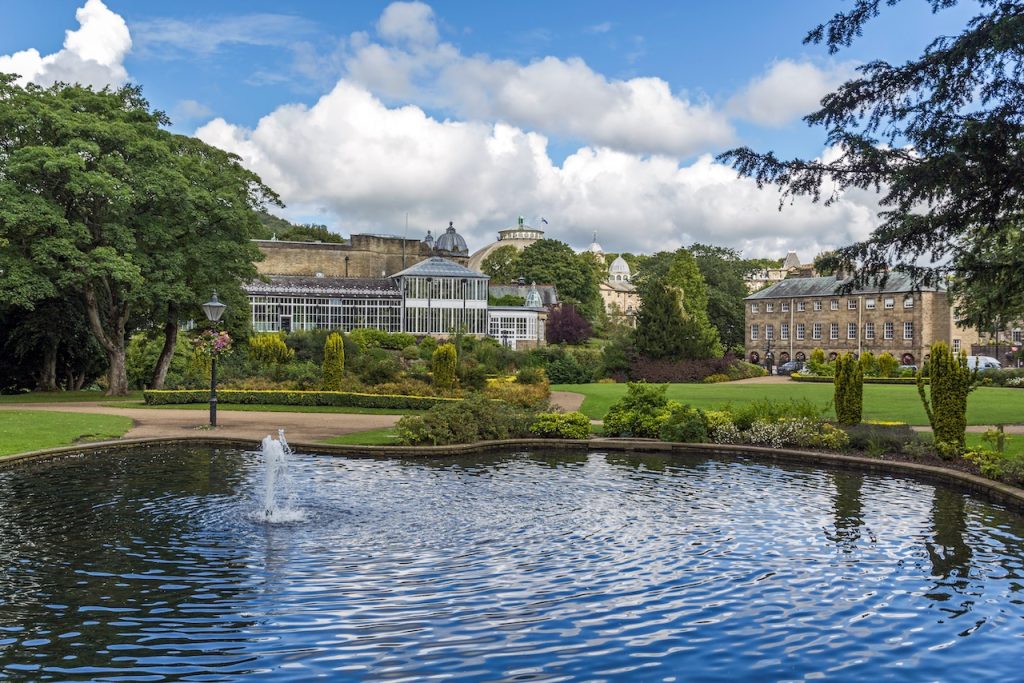 A view of the Pavilion gardens in Buxton.